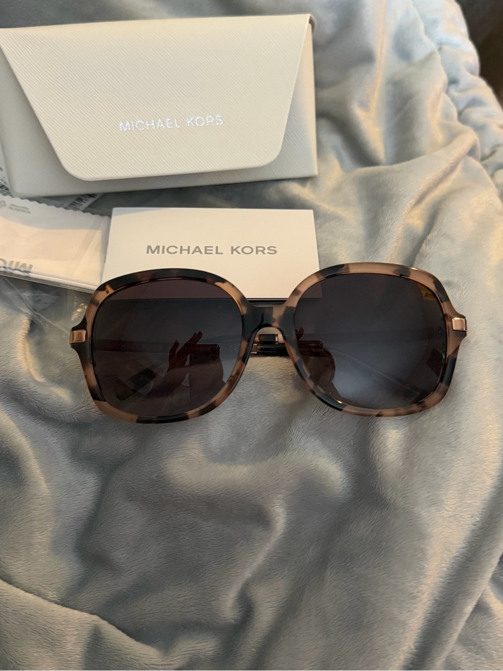 Authentic Michael Kors Tortoise Frame Sunglasses with Dark Gradient Lenses